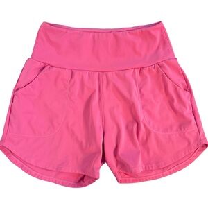 Athletic shorts with built in brief - pink size Medium